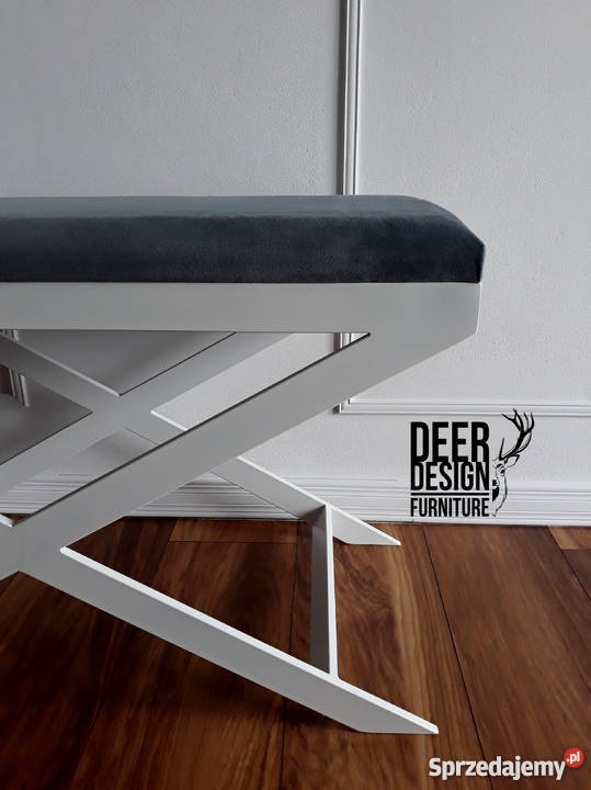 Ławeczka tapicerowana do przedpokoju stal