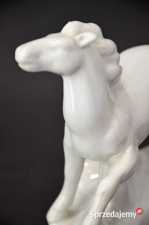 Porcelana Koń bez sygnatury wielkopolskie Środa Wielkopolska