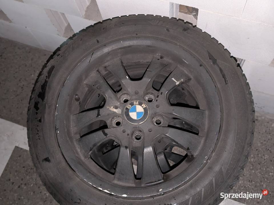 Felgi BMW czarne z oponami kompletne koła opony Warszawa