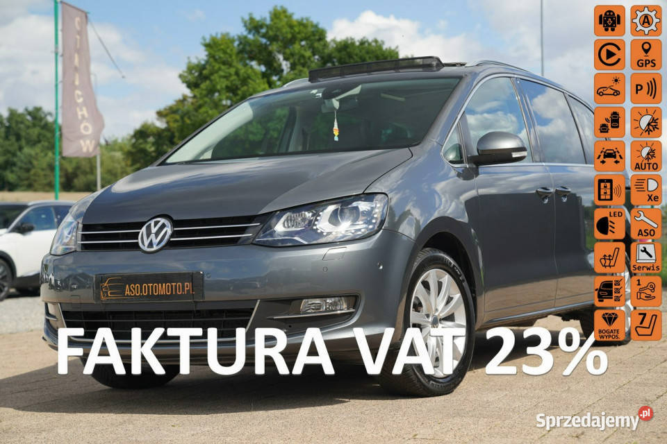 Volkswagen Sharan HIGHLINE panorama BIXENONY Otmuchów