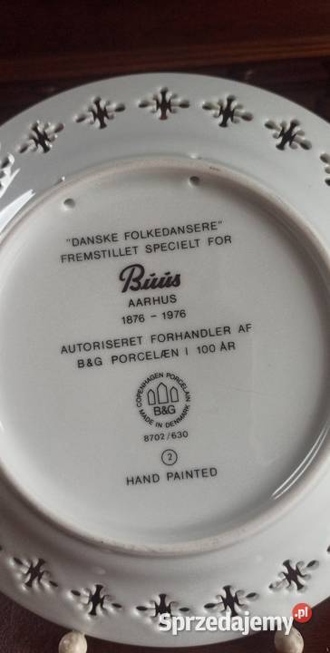 Talerz Bing Grondahl Kopenhaga Denmark pomorskie