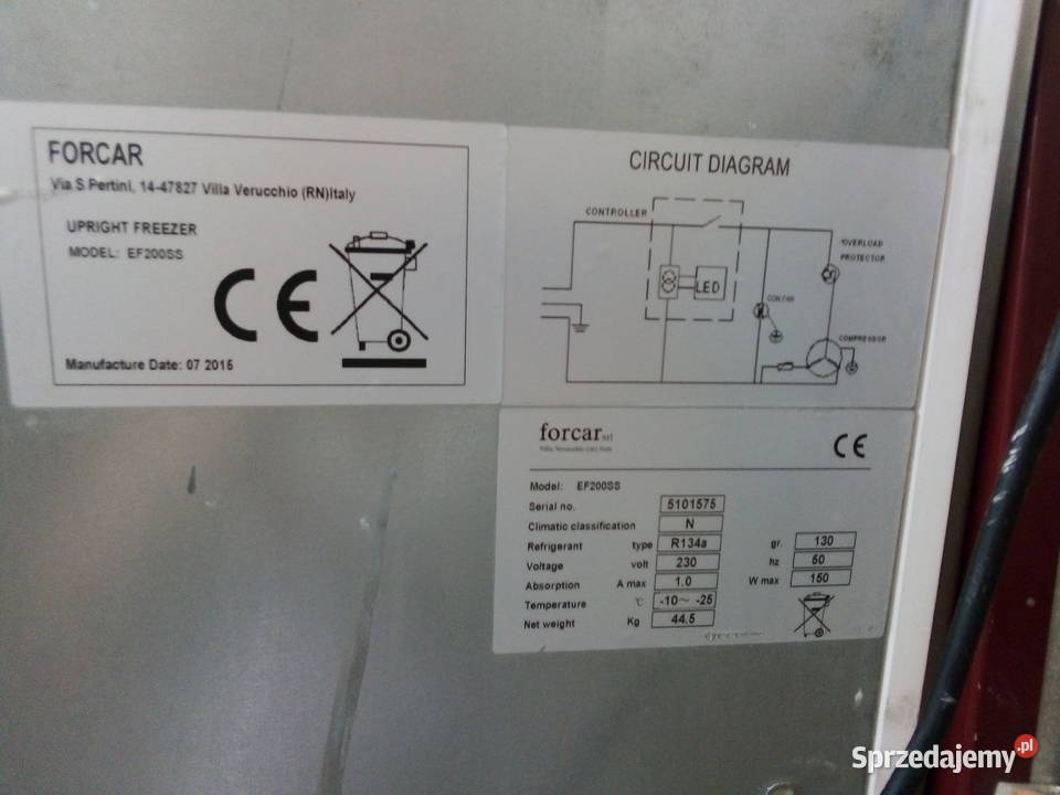 Zamrażalka FORCAR EF 200 Racibórz