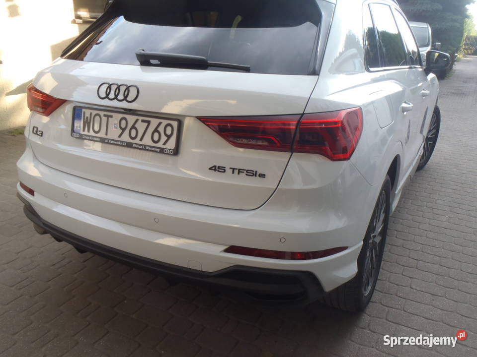 AUDI Q3 S LINE 45TFSIe nowe SALON 1 WŁASCIEL nieuszkodzony Wiązowna sprzedam
