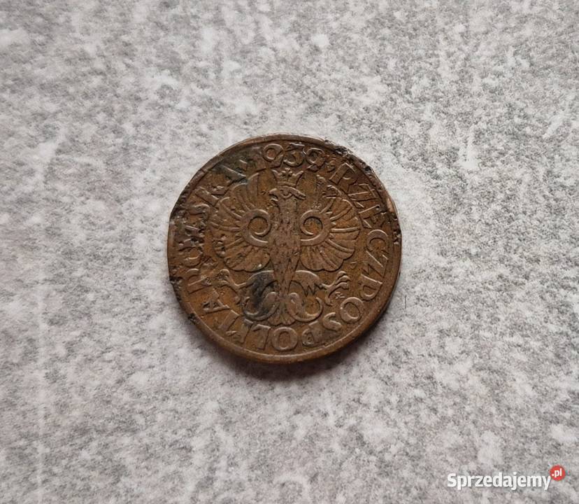 417 POLSKA II RP 1 Grosz 1939 r Wola Kruszyńska