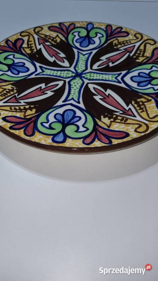 Talerz Dekoracyjny Ozdobny Ceramika Hiszpańska wielkopolskie Wola Podłężna