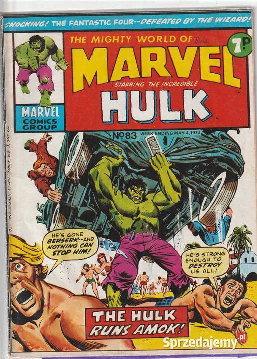 The Mighty world of Marvel 83 maj 1974 angielski Pruszków sprzedam