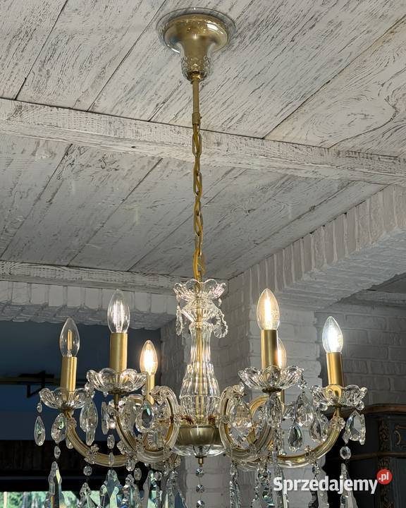 Vintage żyrandol z połowy XX wieku Lampy wiszące sprzedam