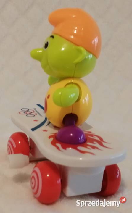 Smerfik na deskorolce nakręcany Zabawka Czeladź