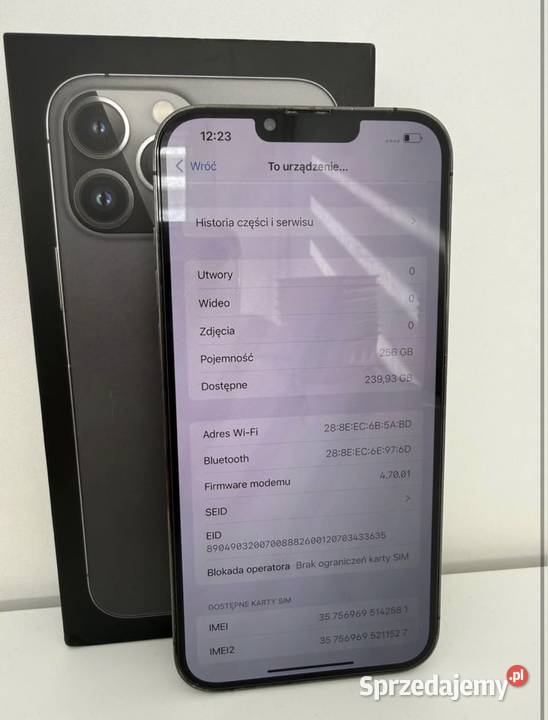 iPhone 13 Pro 256GB Czarny Kalisz sprzedam