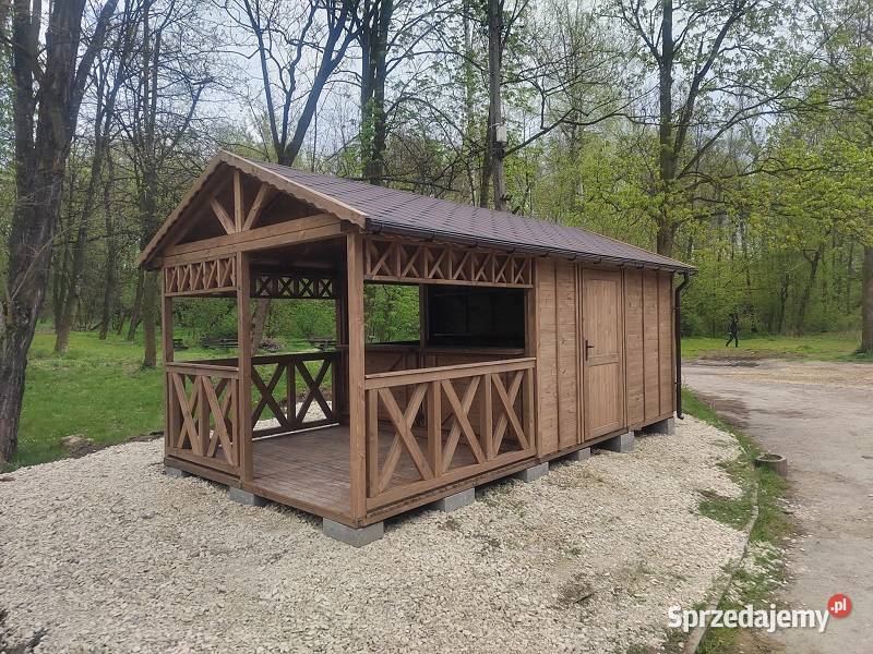 DOMEK HANDLOWY 7 DREWNIANY KIOSK SKLEPIK Ogród śląskie