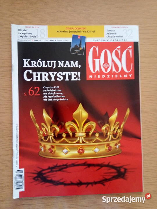 Tygodnik Gość Niedzielny listopad 2010r Kultura i Rozrywka śląskie Dąbrowa Górnicza sprzedam