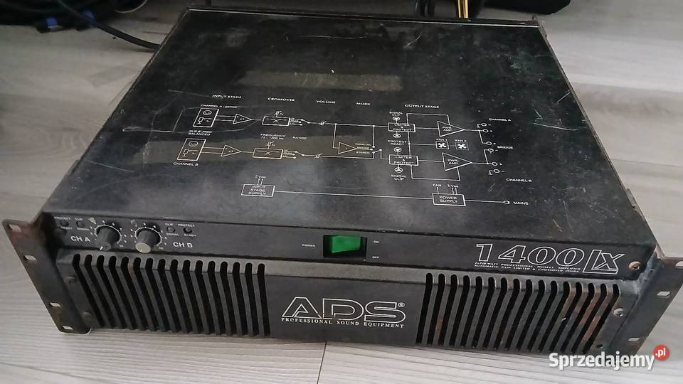 Koncowka mocy wzmacniacz estradowy ADS 1400LX Elektronika Zwoleń