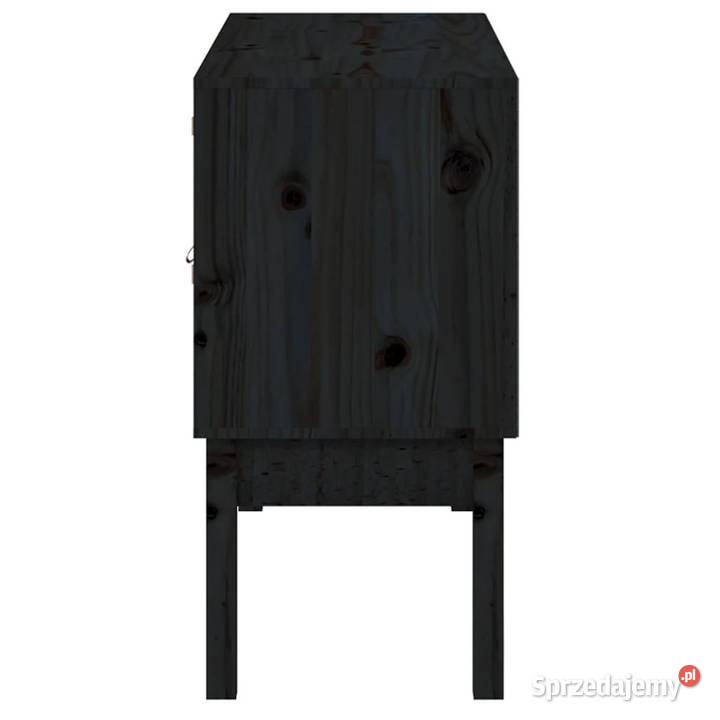 Szafka czarna 110x40x78 lite drewno sosnowe mazowieckie Warszawa