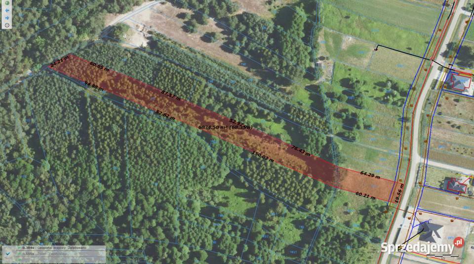 Działka budowlana Żołynia 67a 6700m2 sprzedam