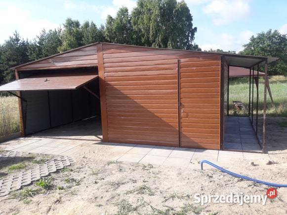 Garaż Blaszany Drewnopodobny Garaże Blaszane Głogów