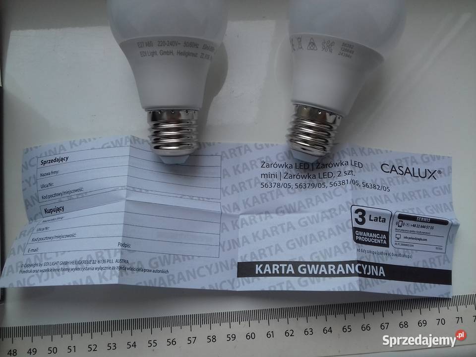 2 żarówki LED E27 73W 2700K 806lm Casalux w Bydgoszcz sprzedam