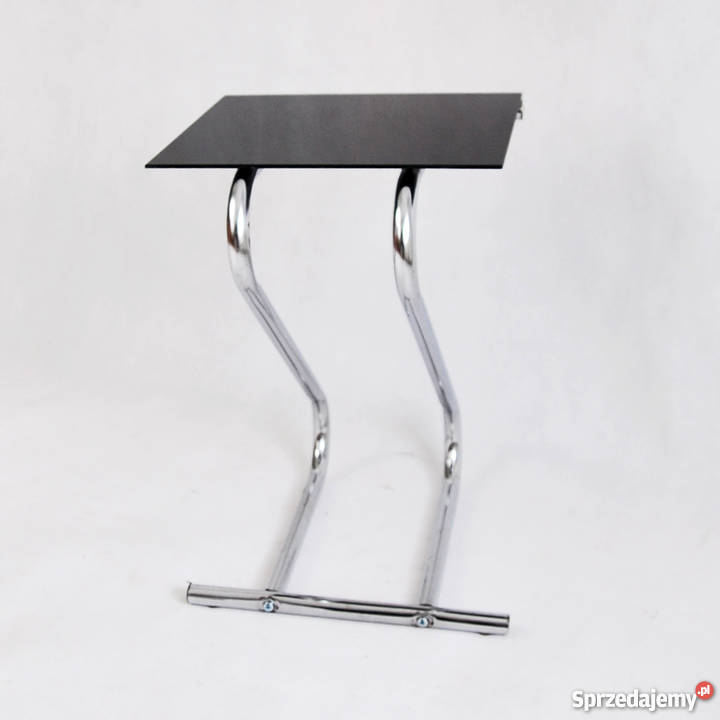 Chromowany stolik kawowy kwietnik PRL lata 70