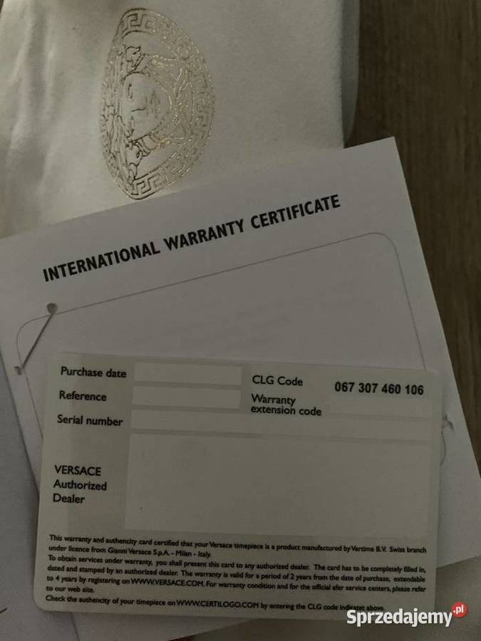 Nowy zegarek Vanity Versace Pozostałe opolskie Lewin Brzeski sprzedam