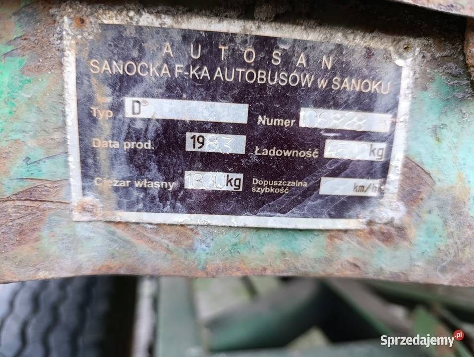 Przyczepa D47 Wywrotka 3 strony 45 tony z