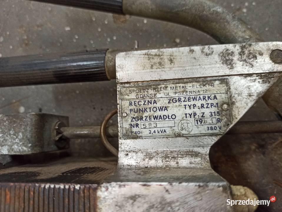 Zgrzewarka ręczna punktowa Typ RZP1 24kVA 380V łódzkie Skierniewice