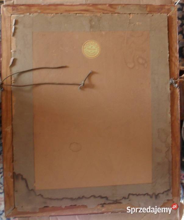 Przedwojenna Rama ze starym Zdjęciem Duża Warszawa