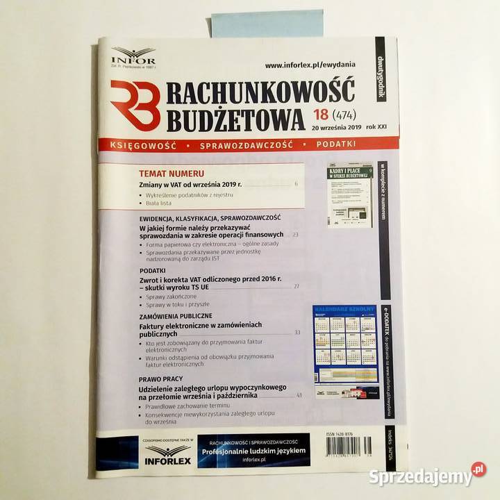 Rachunkowość Budżetowa 18 474 20092019 Czasopisma Łódź