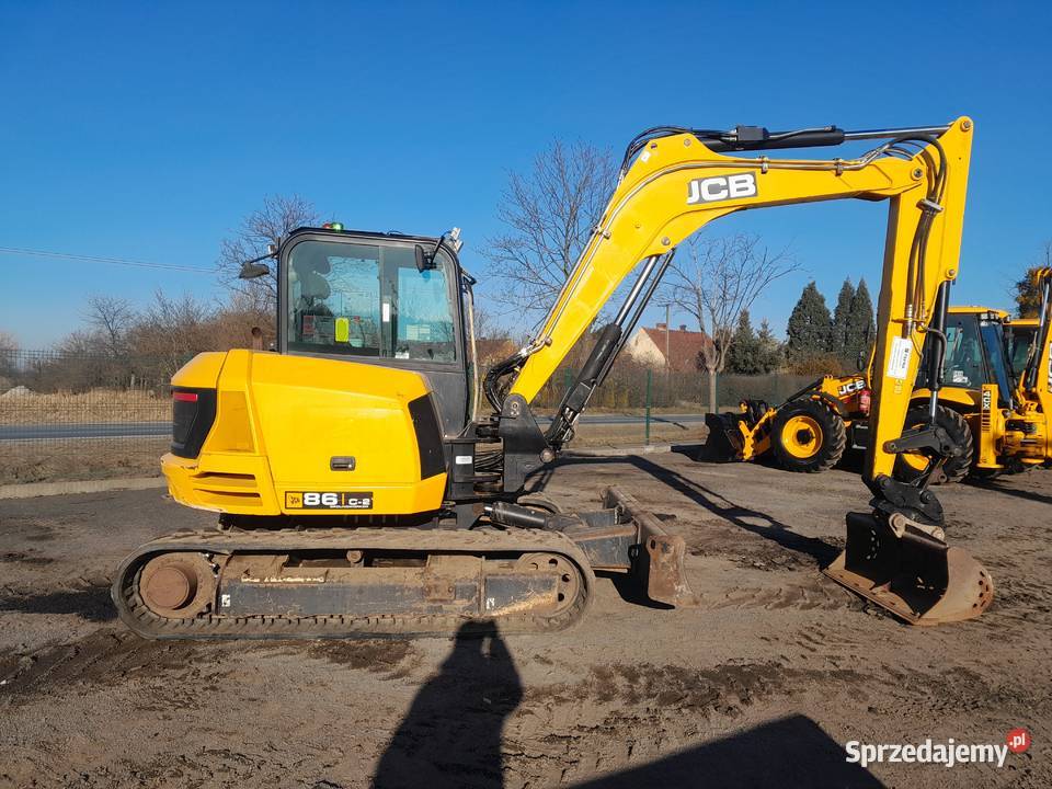 KOPARKA GĄSIENICOWA 9 TON JCB 86C2 90Z2 CAT Dodatkowy osprzęt wielkopolskie Krotoszyn