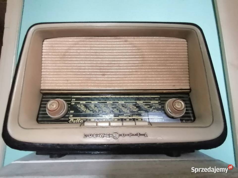 Stare radio lampowe z lat 50 tych Art Deco Kraków