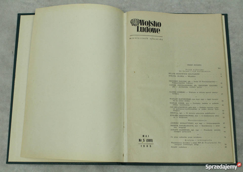 Wojsko Ludowe miesięcznik oficerski maj 1965 mazowieckie Warszawa