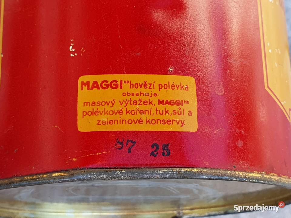 Stara przedwojenna Czechosłowacka puszka MAGGI