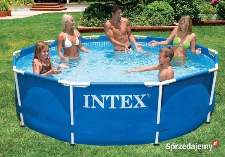 Basen ogrodowy stelażowy 366x76 Intex pompa Bielsk Podlaski