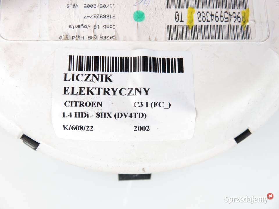 LICZNIK CITROEN C3 I 14 HDi 8V 8HX 9645994380 małopolskie