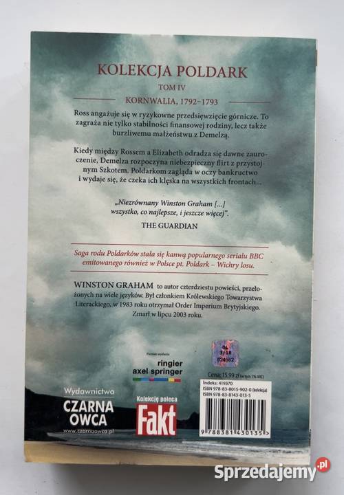 Poldark Warleggan Winston Graham Kolekcja Tom IV Pozostałe Warszawa