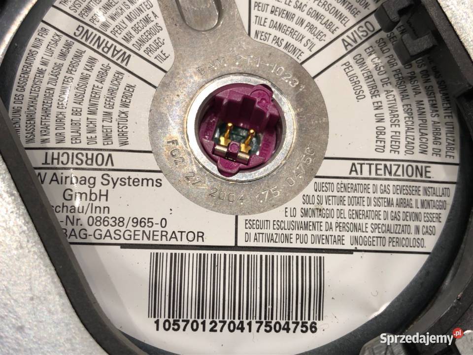 PODUSZKA POWIETRZNA KIEROWCY SEAT ALTEA osobowe