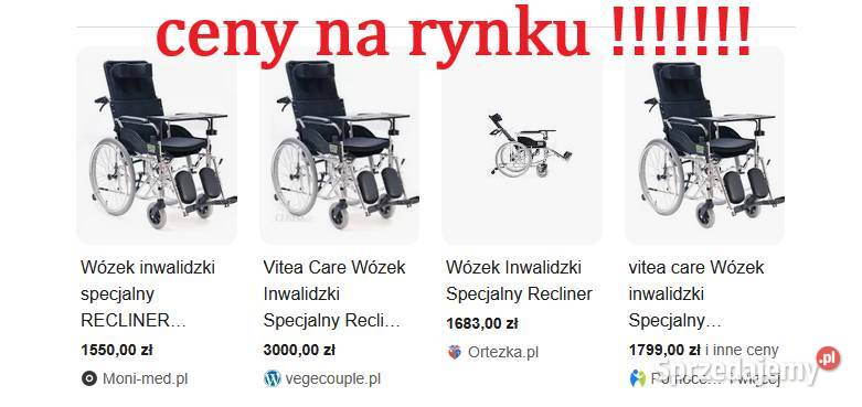 Wózek inwalidzki specjalny VCWK703 NOWY Pozostałe wielkopolskie Poznań