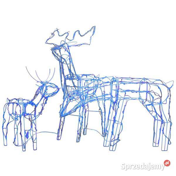 vidaXL 3 świąteczne renifery z lampek 229 diod mazowieckie Warszawa