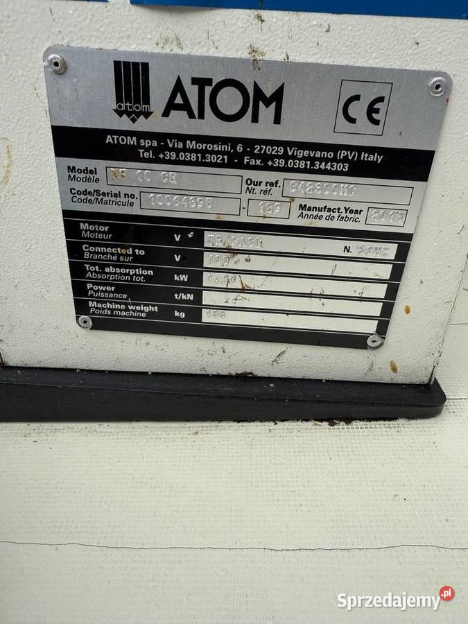 Atom TF10 CE komputerowa zawijarka brzegów Łaskarzew sprzedam