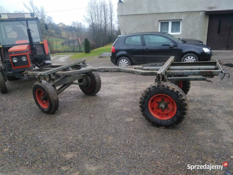 Wóz rozsuwany na drewno z hamulcem Maszyny rolnicze Bobowa