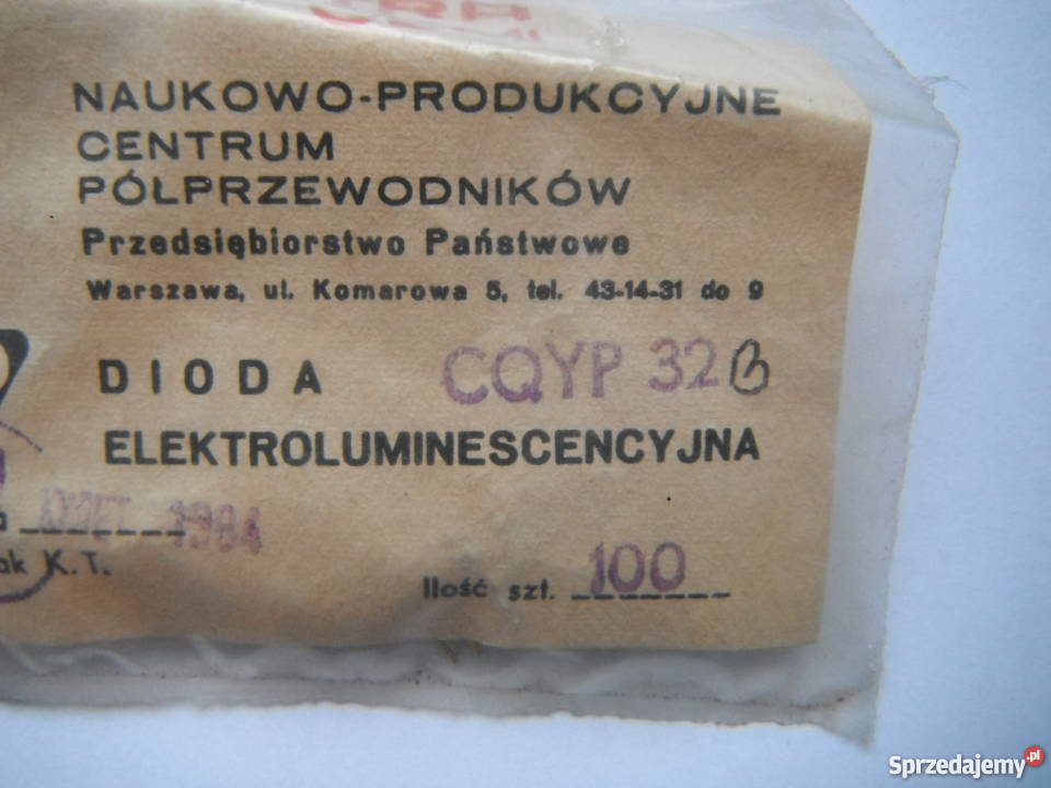 Dioda LED Unitra Cemi Polam CQYP CQP CQXP Chlewiska sprzedam