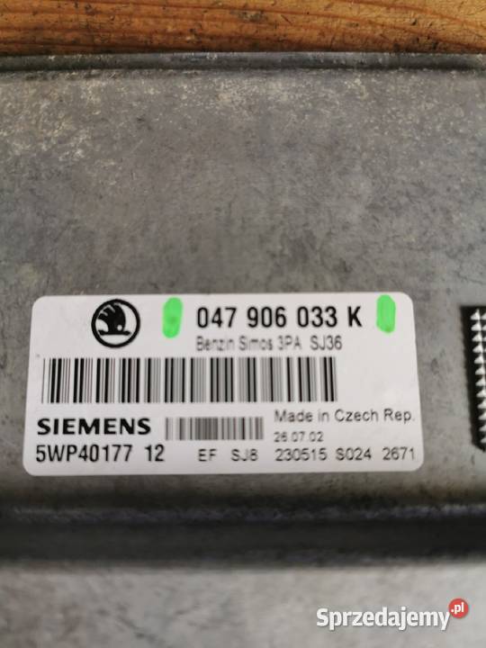 Komputer silnika Skoda fabia 1 047906033K Margonin
