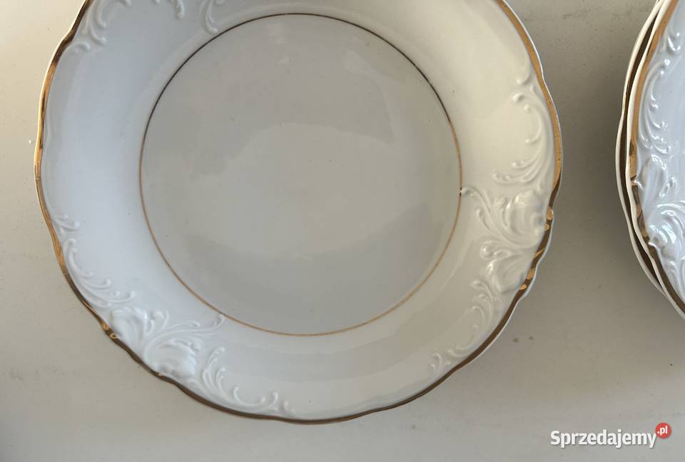 Talerze porcelanowe Wawel z lat PRLu Pozostałe łódzkie