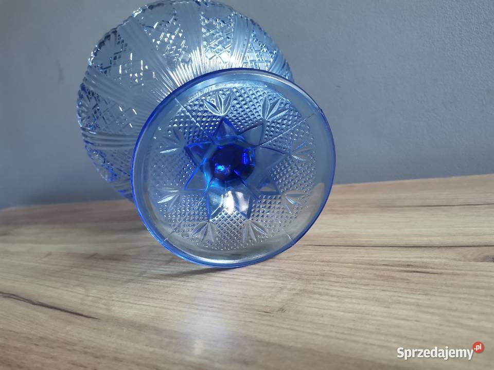 Stara niebieska patera owocarka kat 320 HSG Katowice