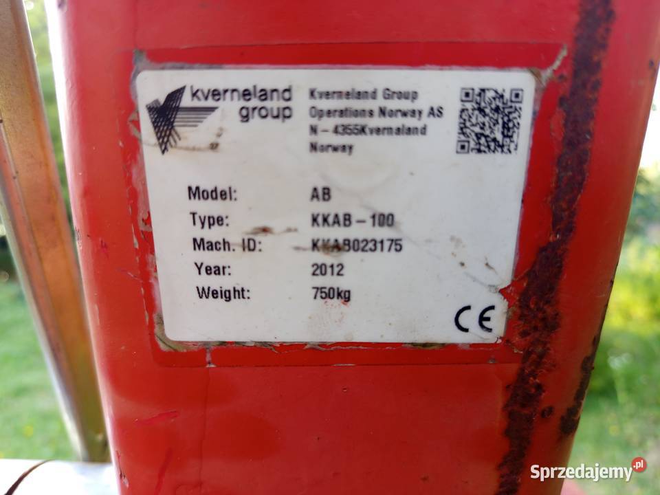 Pług Kverneland AB 100 4 Vario 3050 na Skibę Kverneland Jędrzejów