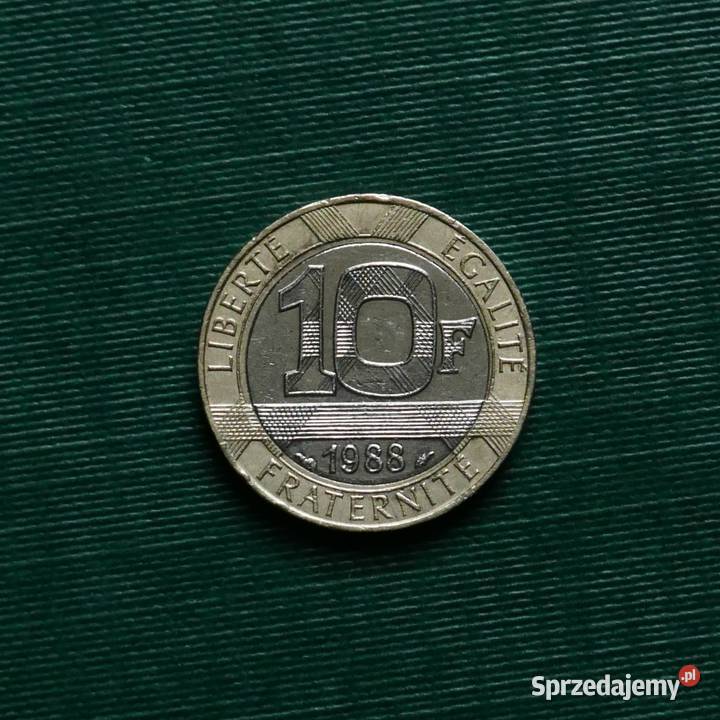 FRANCJA 10 franków 1988r Gliwice sprzedam