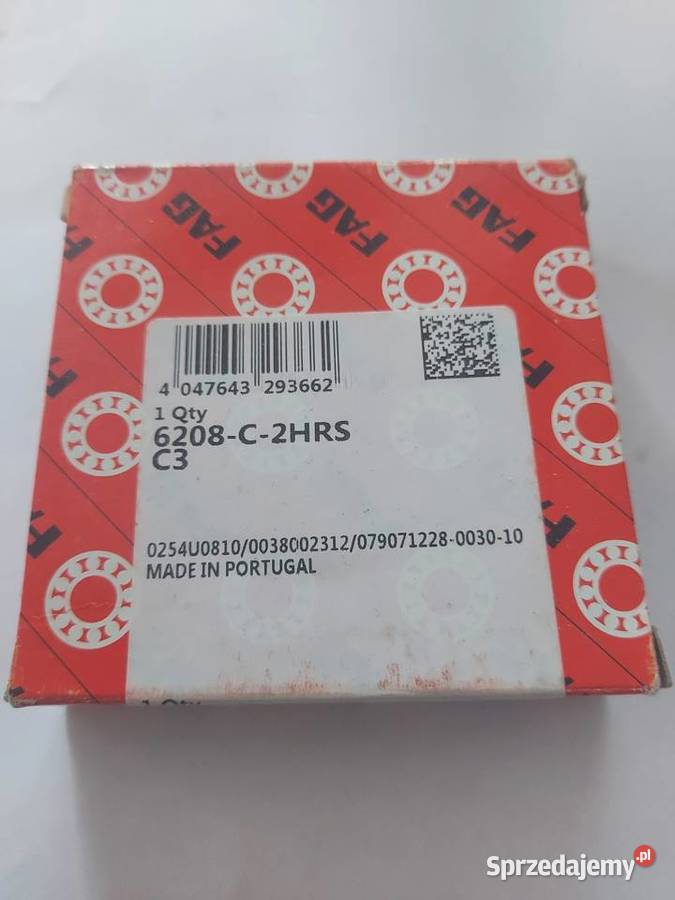 Łożysko FAG 6208 2rs C3 40x80x18 Kraków