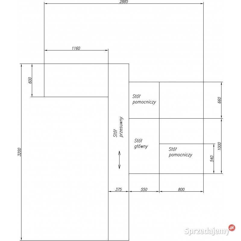 PIŁA FORMATOWA FORMATÓWKA Z PODCINAKIEM 3200 Produkcja Biznes i Przemysł Siedlce