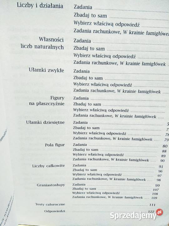Matematyka 5 GWO sprawdzian kompetencji Warszawa