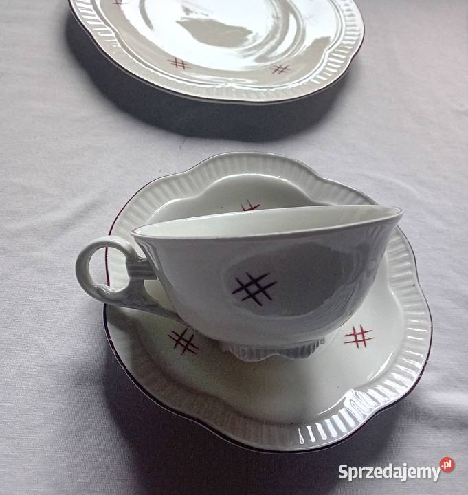 Zestaw śniadaniowy tio art deco Niemcy okres Koźminek