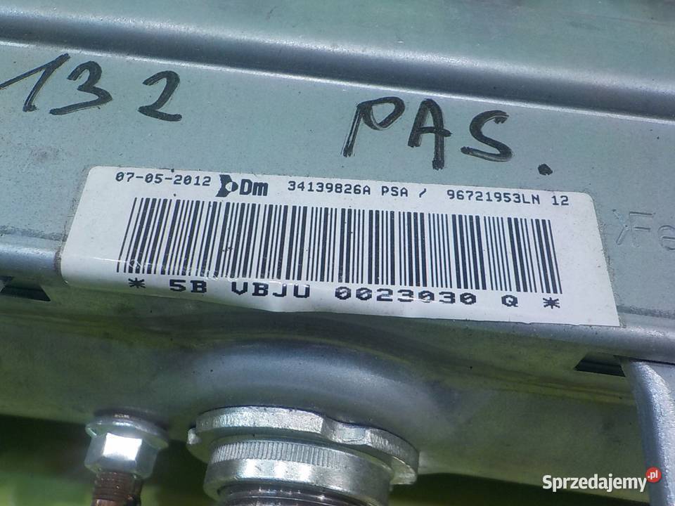 BERLINGO PARTNER II III 16 HDI 12r VAN AIRBAG Poduszki powietrzne mazowieckie Suków sprzedam