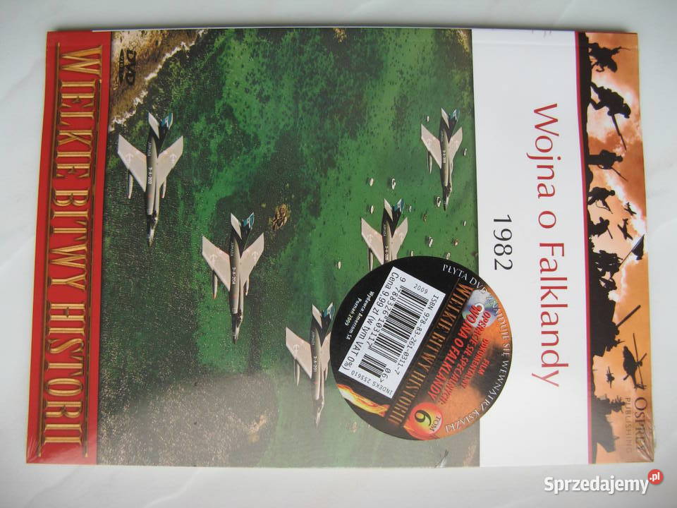 Osprey: Wojna o Falklandy 1982, książka + film DVD, Nowa!